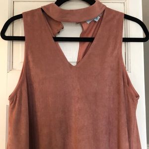 NEVER WORN! Suede dusty pink dress